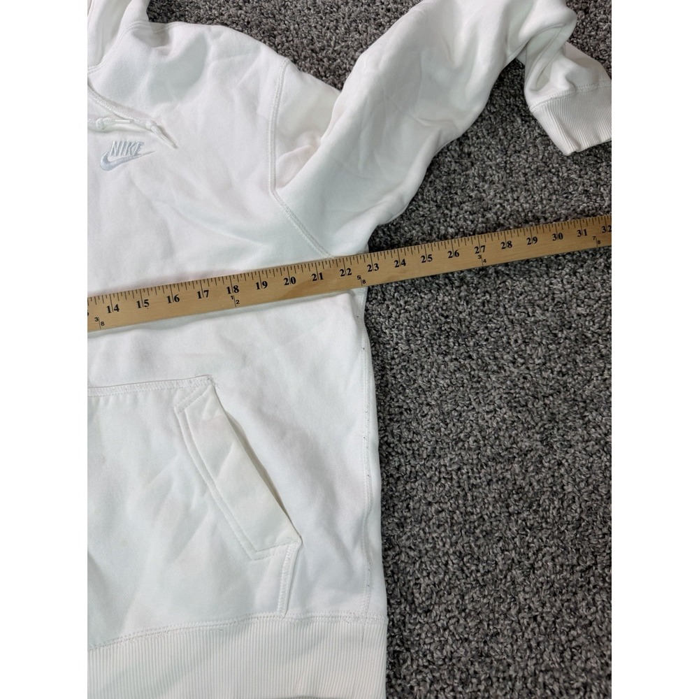 Vintage Y2K Nike Full Zip Hoodie Women's Size Medium White - Picture 8 of 10